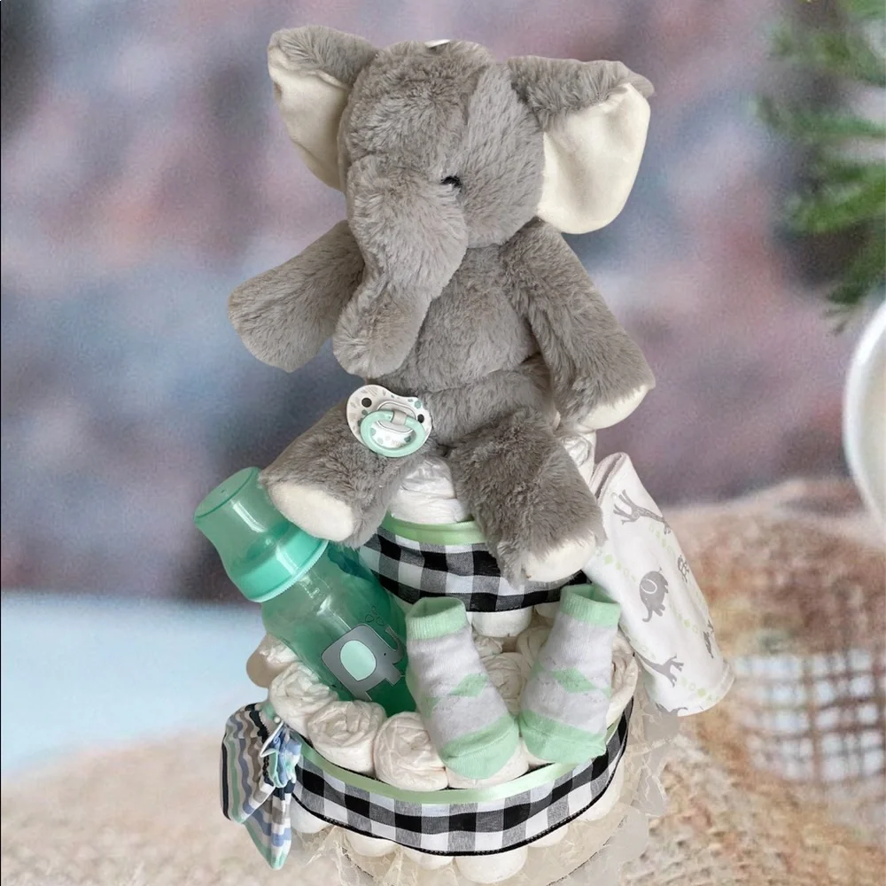 Elephant Diaper Cake